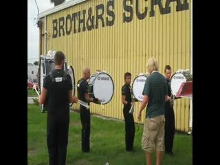 DCI 2008: Crossmen Warm Up/ Bass Line