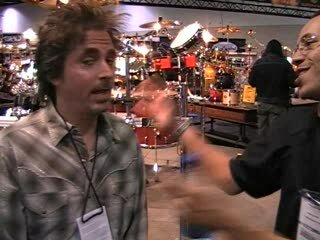 NAMM 2009 - Damian w/ Todd Sucherman : Pearl Demon Drive Pedal